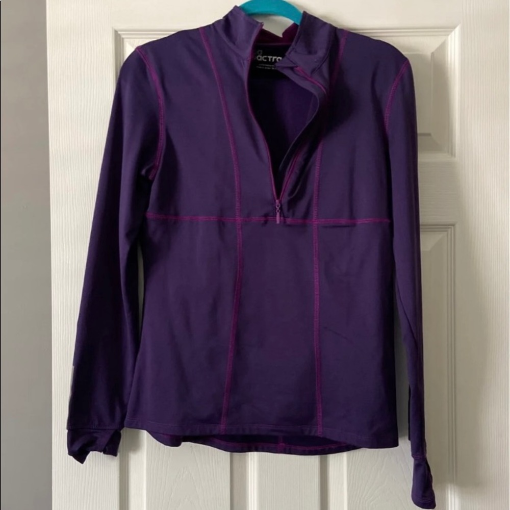 Purple long sleeve zip up w/ pants